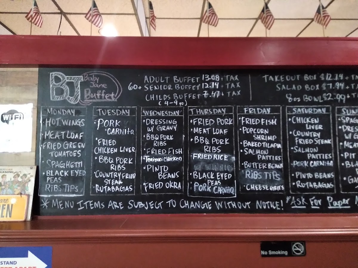 Menu Bj Buffet Conyers-3